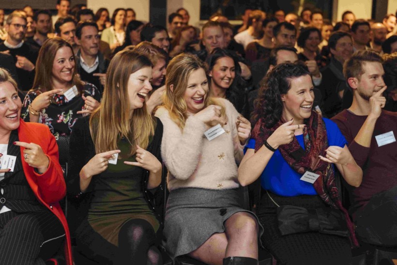 People at a conference